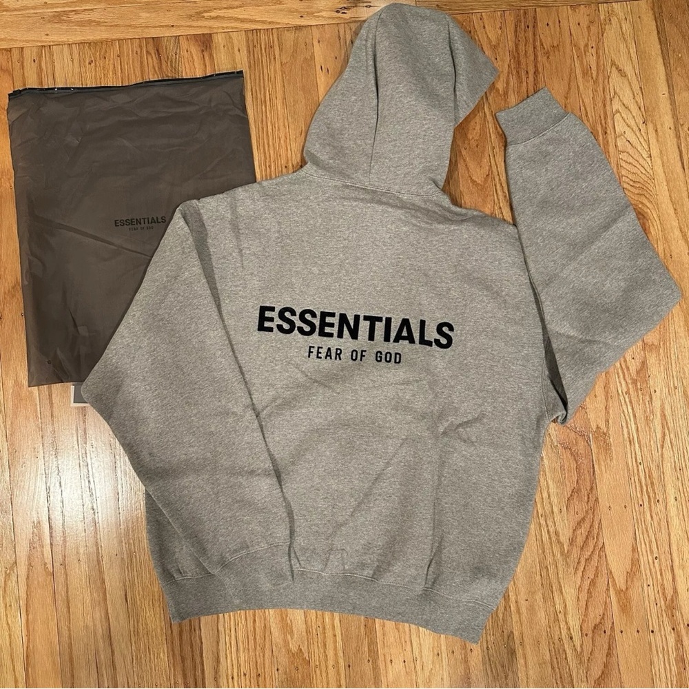 Fear of God Essentials Gray Hoodie